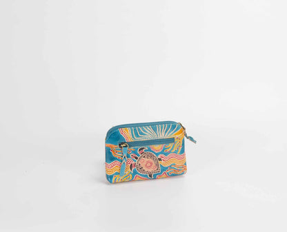 Hand Painted and Crafted Utility Purse - Turtles