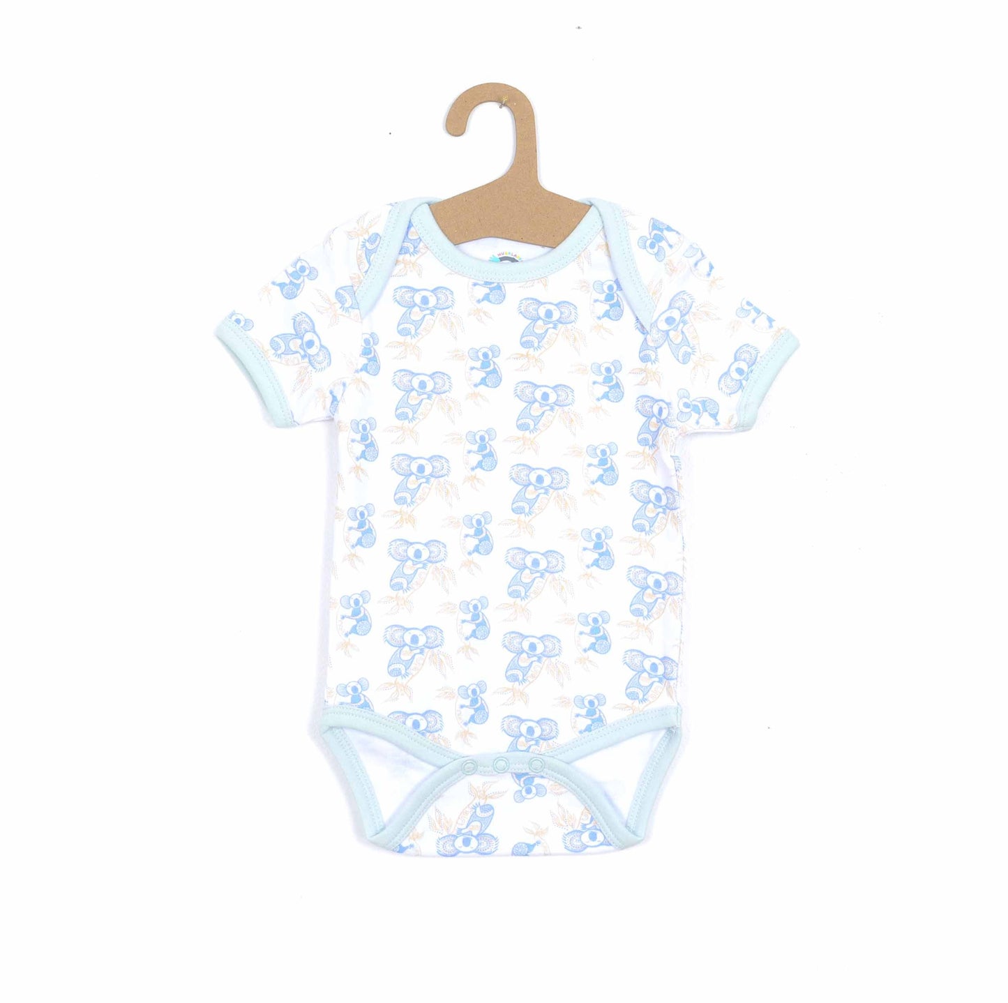 100% Soft Cotton Bio Washed Baby Romper - Blue Koala's