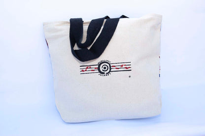 Recycled Cotton Tote Bag - Kangaroo (Full Zipper Inside)