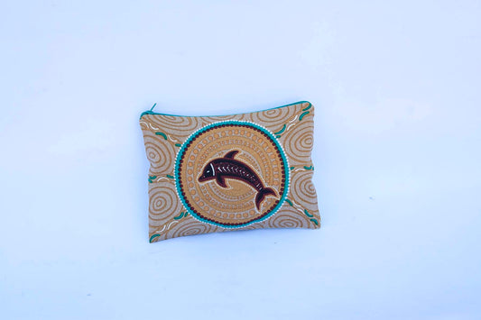 Cotton Canvas Utility Pouch - Dolphin