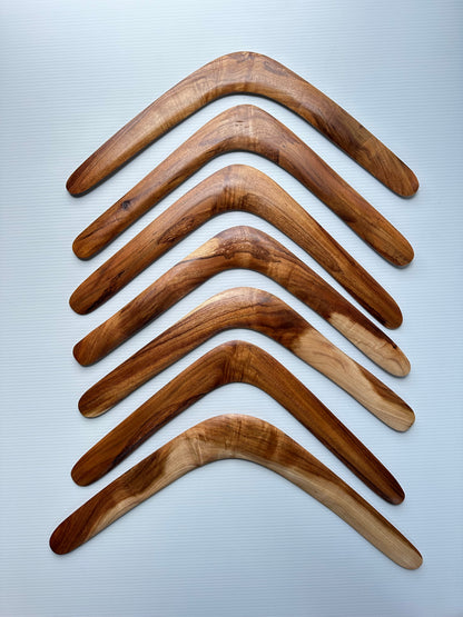 Aboriginal Artefact Hand Carved -Black Wattle Boomerangs