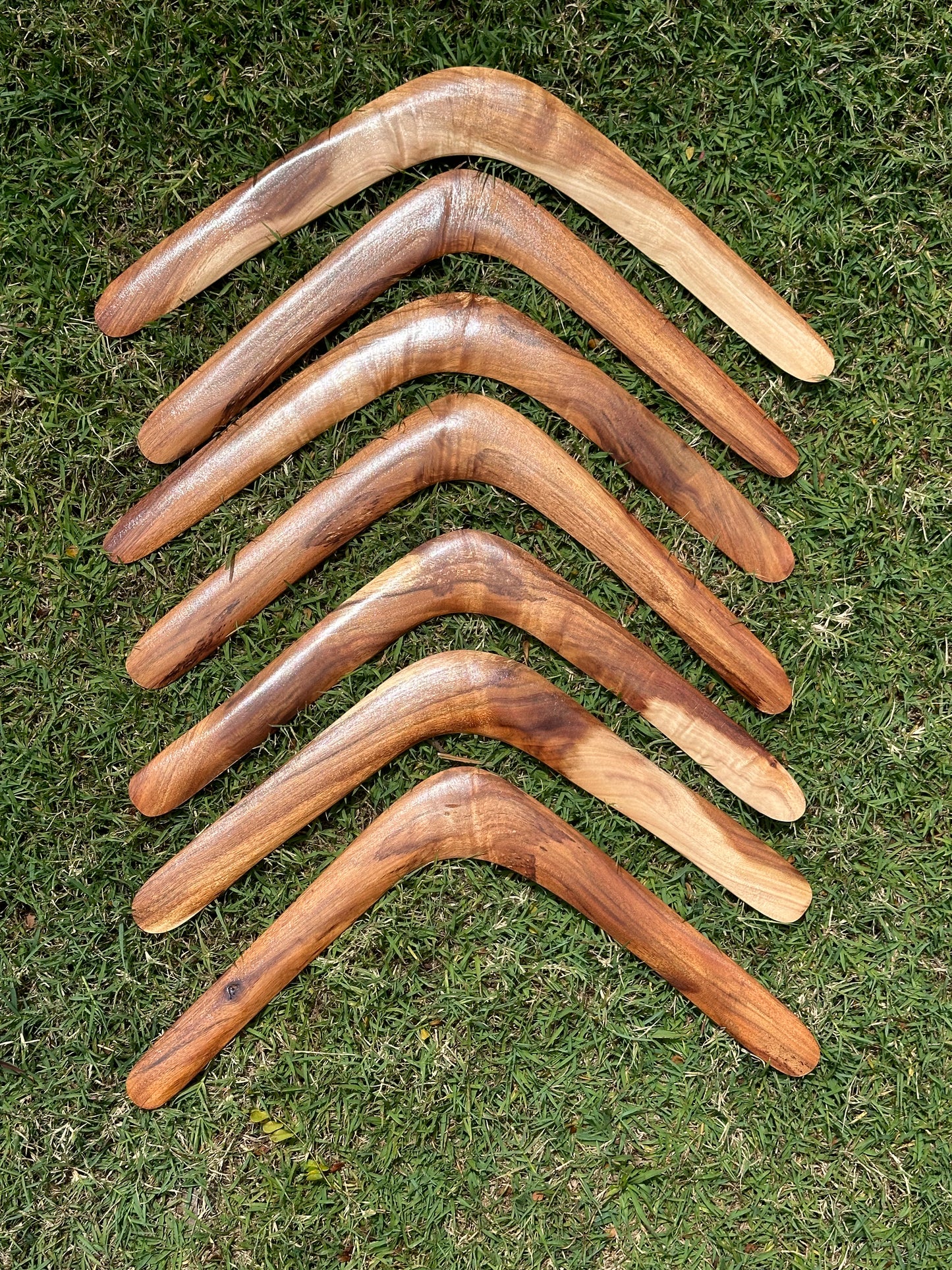 Aboriginal Artefact Hand Carved -Black Wattle Boomerangs